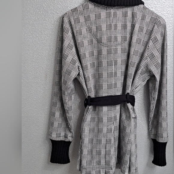 Self Esteem Black & White Plaid  Coat   Size 1X - Picture 8 of 12
